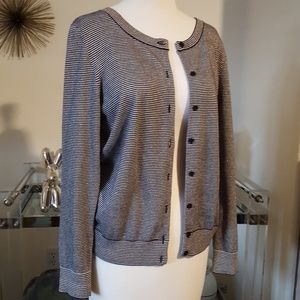 Talbots Starry Night Cardigan Sweater PMed